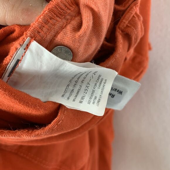 J.Crew Toothpick Jeans Orange Skinny Stretch Cotton Colorful Bright Size 26 - Picture 6 of 8
